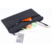 kangaro Schlamper-Etui, eckig, schwarz