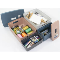 kangaro Aufbewahrungsbox, PP, 20 Liter, grau