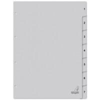 kangaro Karton-Register ECO, Zahlen 1-7, DIN A4, 7-teilig