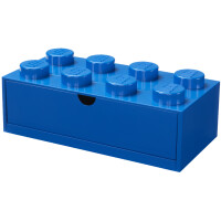 LEGO Schubladenbox DESK DRAWER 8, 1 Schub, blau