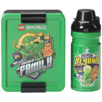 LEGO Trinkflasche + Brotdose LUNCH SET NINJAGO GREEN,...