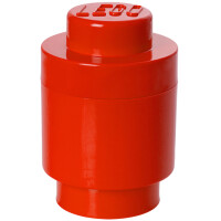 LEGO Aufbewahrungsstein STORAGE BRICK 1 ROUND, 950 ml, rot