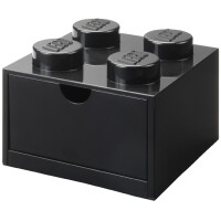 LEGO Schubladenbox DESK DRAWER 4, 1 Schub, schwarz