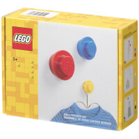LEGO Garderobenhaken-Set WALL HANGER SET, gelb blau rot