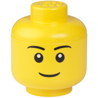 LEGO Mini-Aufbewahrungskopf STORAGE HEAD BOY, 360 ml, gelb