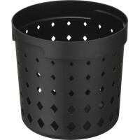 NHG Aufbewahrungskorb SEOUL ROUND ORGANIZER M, PP, schwarz