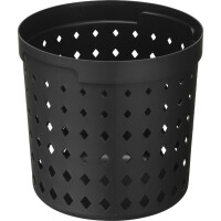 NHG Aufbewahrungskorb SEOUL ROUND ORGANIZER L, PP, schwarz