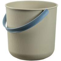 NHG Aufbewahrungseimer AKITA, 10 Liter, hellbeige blau