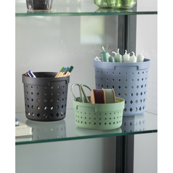 NHG Aufbewahrungskorb SEOUL ROUND ORGANIZER L, PP, weiß