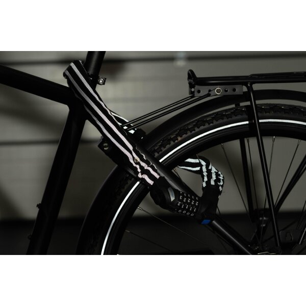 FISCHER Ketten-Fahrradschloss Reflex Zahlen, L&auml;nge: 800 mm