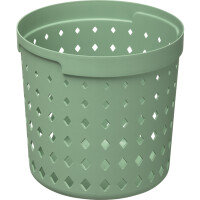 NHG Aufbewahrungskorb SEOUL ROUND ORGANIZER L, PP, grün