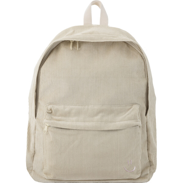 EBERHARD FABER Freizeit-Rucksack, aus Cord, beige