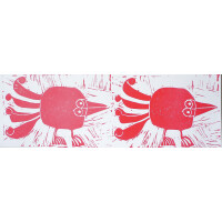 Marabu Aqua-Linoldruckfarbe, karminrot, 250 ml