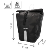 FISCHER Fahrrad-Gepäckträgertasche PLUS Emendo