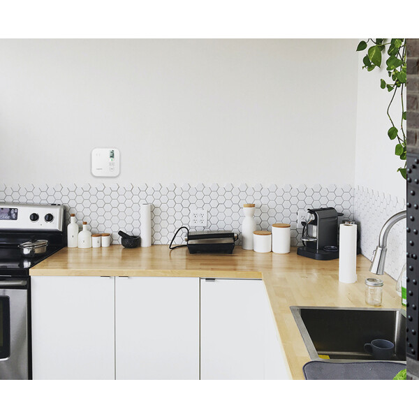 LogiLink Kohlenmonoxidmelder Longlife mit LCD-Display, wei&szlig;