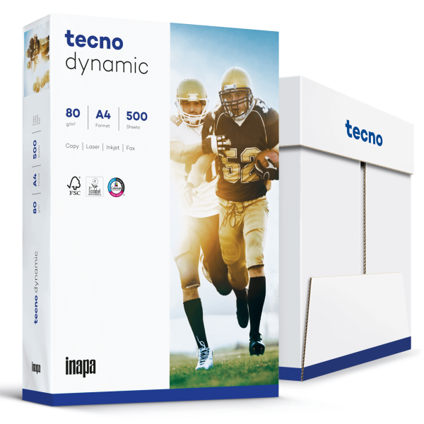 TECNO Dynamic Businesspapier weiß A4 80g - 1/2 Palette (50.000 Blatt)