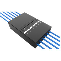 DIGITUS Konsolidierungspunkt-Gehäuse, 6-Port, schwarz