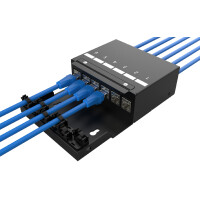 DIGITUS Konsolidierungspunkt-Gehäuse, 6-Port, schwarz