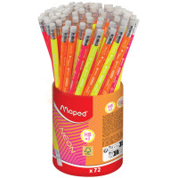 Maped Bleistift NEON, mit Radierer, HB, 72er Köcher