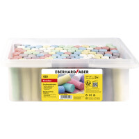 EBERHARD FABER Straßenmalkreide, 100er Kunststoffeimer