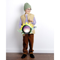 folia Laternen-Bastelset SUPER DINOS, metallic-grün