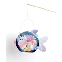 folia Laternen-Bastelset UNDERWATER DREAMS, metallic-blau
