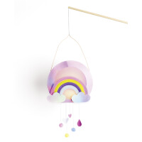 folia Laternen-Bastelset SWEET RAINBOW, irisierend-pink
