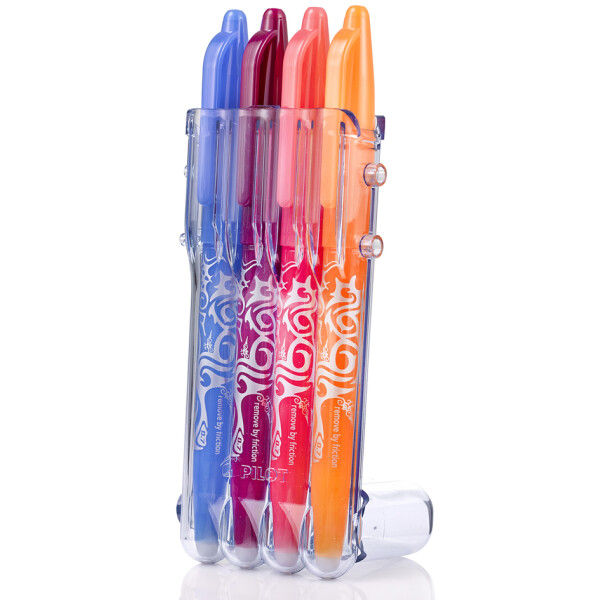 PILOT Tintenroller FRIXION BALL 07 Set2Go, 4er Etui