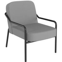 PAPERFLOW Outdoor-Besuchersessel MEDSO RUND M, grau