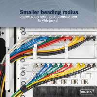 DIGITUS Slim Patchkabel, Kat. 6A, F FTP, grün, 1,0 m