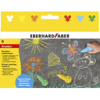 EBERHARD FABER Straßenmalkreide Maus, 6er Kartonetui
