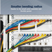 DIGITUS Slim Patchkabel, Kat. 6A, F FTP, grün, 0,5 m