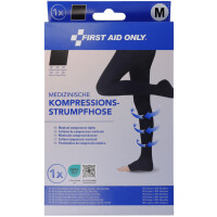 FIRST AID ONLY Kompressions-Strumpfhose, M, schwarz