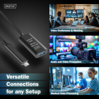 DIGITUS USB 3.2 Gen2 Aktives Verlängerungskabel, 5,0 m