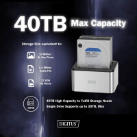 DIGITUS USB 3.0 Duale SATA HDD Dockingstation 2,5" 3,5"