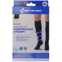 FIRST AID ONLY Kompressions-Strumpf SPORT, kniehoch, L