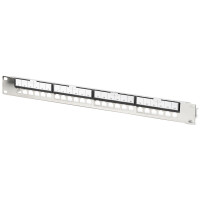 DIGITUS 19" Modulares Patch Panel, 1 HE, 24-Port, silber