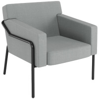 PAPERFLOW Besuchersessel MEDSO T L, Stoff, grau