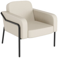 PAPERFLOW Besuchersessel MEDSO RUND L, Kunstleder