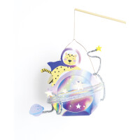 folia Laternen-Bastelset SPACE SAFARI, metallic-irisierend