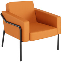 PAPERFLOW Besuchersessel MEDSO KLASSIK L, Kunstleder, orange