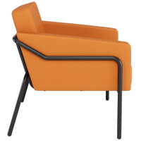 PAPERFLOW Besuchersessel MEDSO KLASSIK L, Kunstleder, orange