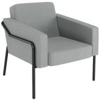 PAPERFLOW Besuchersessel MEDSO KLASSIK L, Stoff, grau