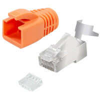 LogiLink Modulares RJ45-Steckverbinder-Set Kat. 6A &...
