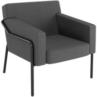 PAPERFLOW Besuchersessel MEDSO T L, Stoff, anthrazit