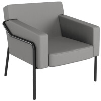 PAPERFLOW Besuchersessel MEDSO T L, Kunstleder, grau