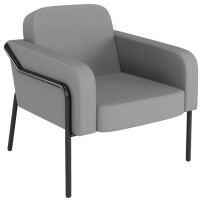 PAPERFLOW Outdoor-Besuchersessel MEDSO RUND L, grau