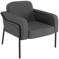 PAPERFLOW Besuchersessel MEDSO RUND L, Stoff, grün