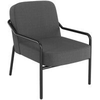 PAPERFLOW Besuchersessel MEDSO RUND M, Stoff, anthrazit