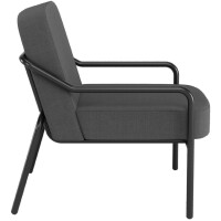 PAPERFLOW Besuchersessel MEDSO RUND M, Stoff, anthrazit